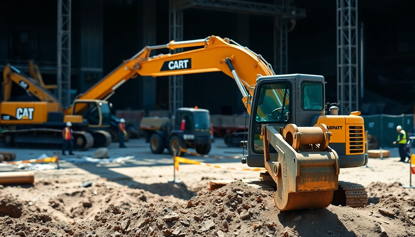 Rent excavators for efficient construction on busy job sites.
