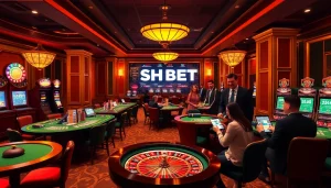 SHBET offers thrilling online gambling options with vibrant casino ambiance.