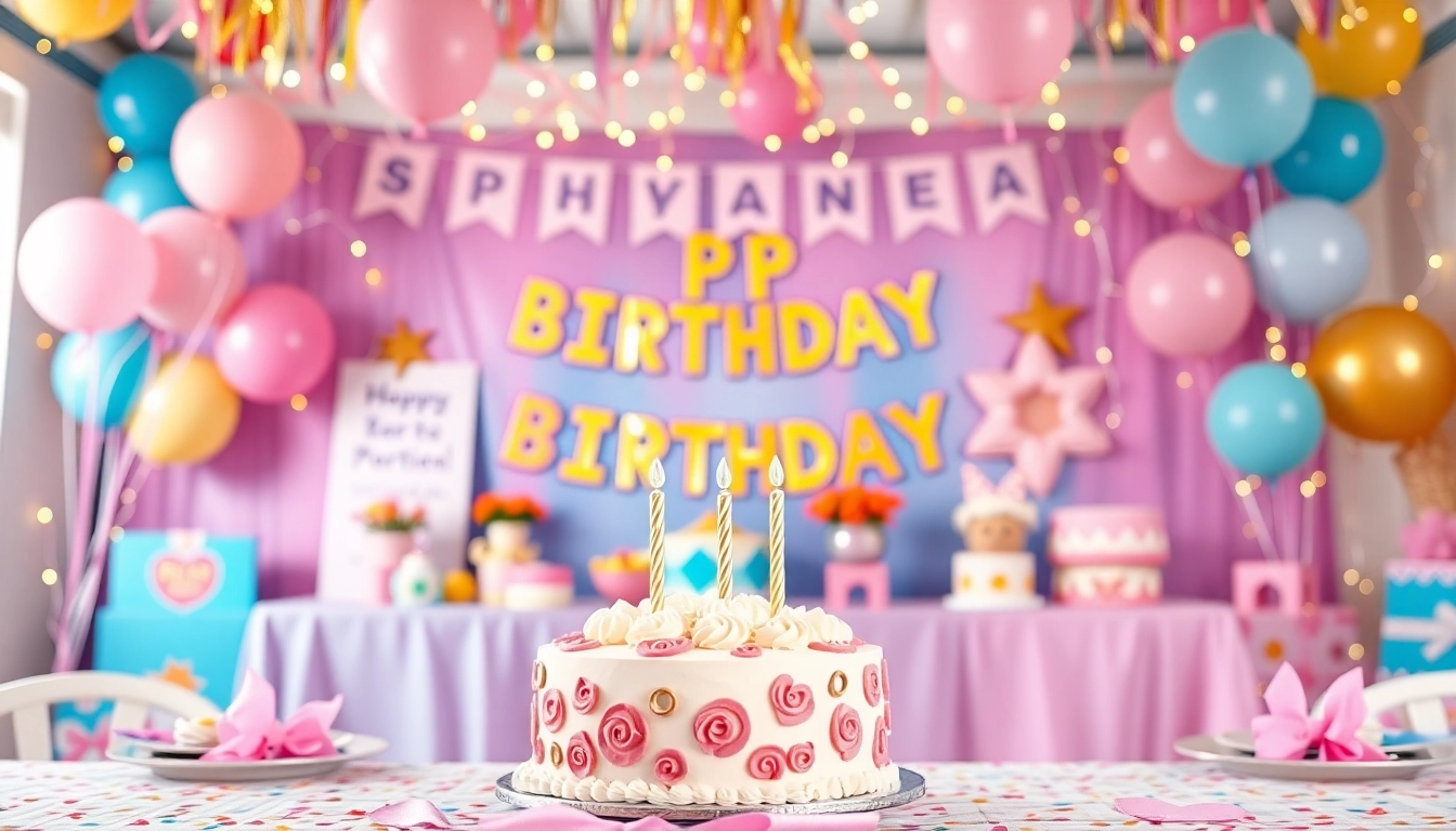 Creating a customizable birthday party with unique decorations and vibrant details.