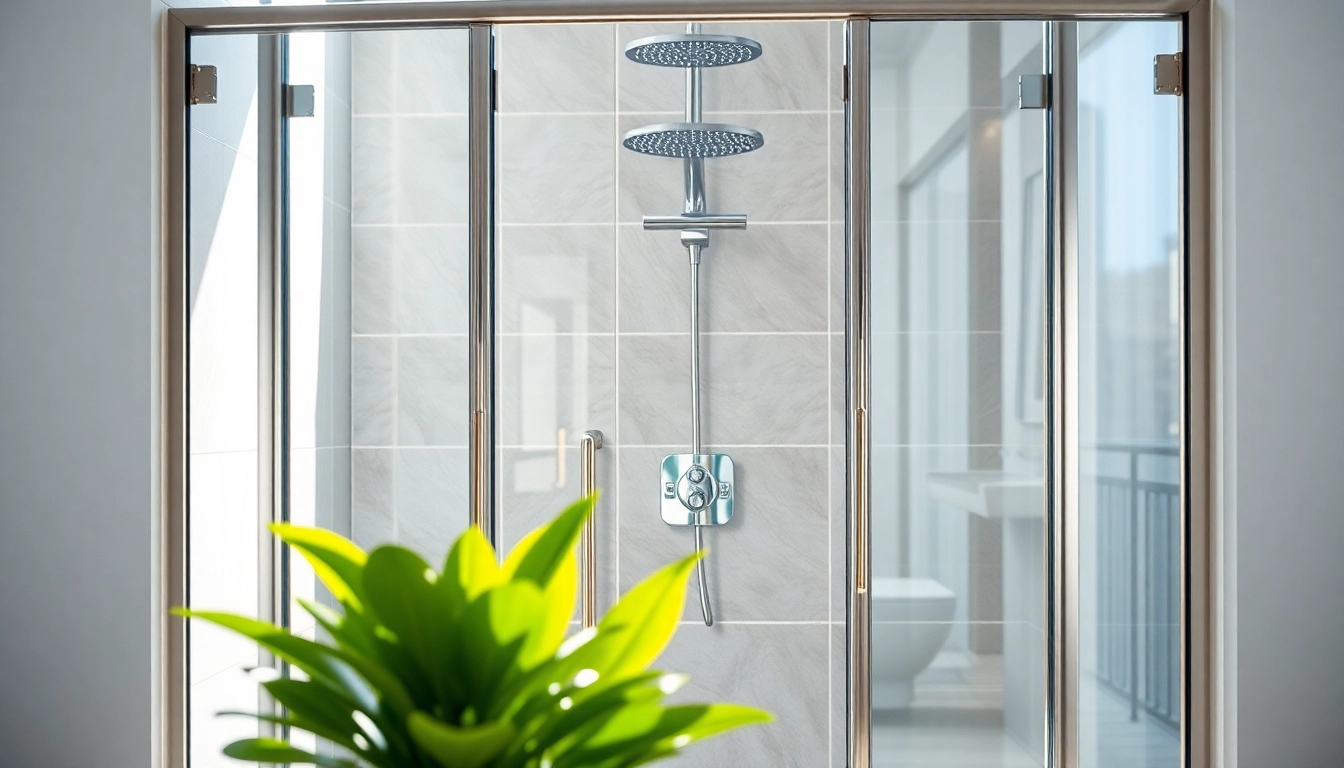 Showcasing premium shower doors uk with sleek design and elegance in a contemporary bathroom.