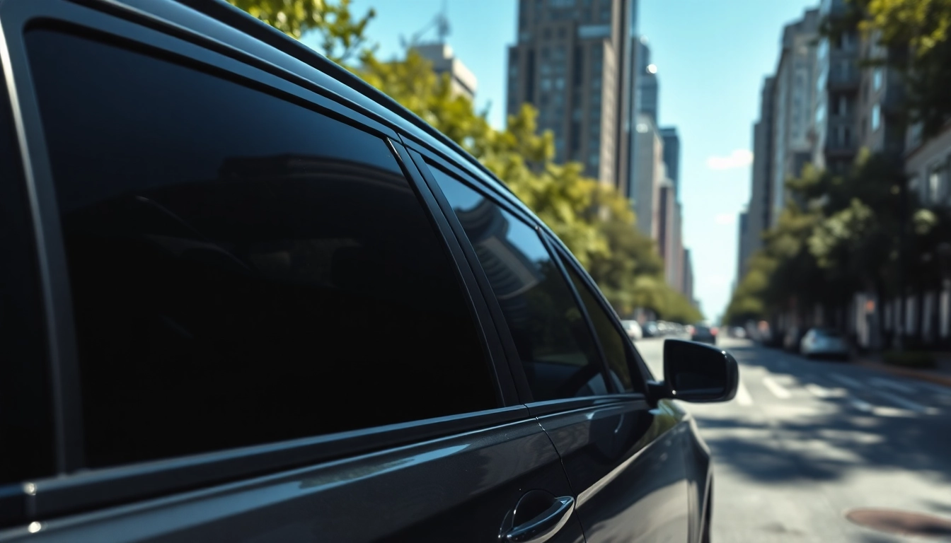 Improve your ride with window tint near me, featuring a stylish vehicle showcasing premium tint.