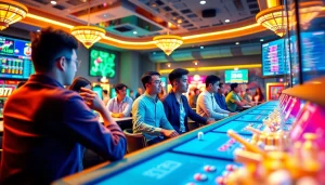 BJ38 engaging online gaming experience with vibrant casino elements.