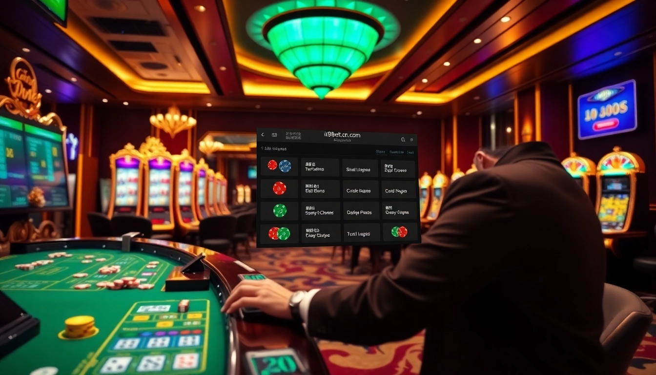 Dive into the excitement of online gambling at i9bett.cn.com with vibrant casino visuals.