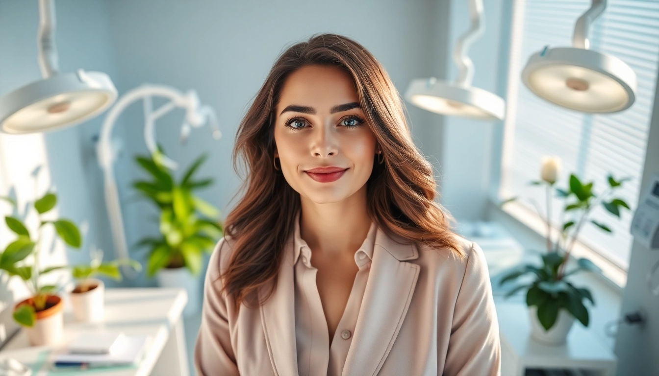 Ringiovanimento ovarico rappresentato da una donna in clinica che riceve trattamento.