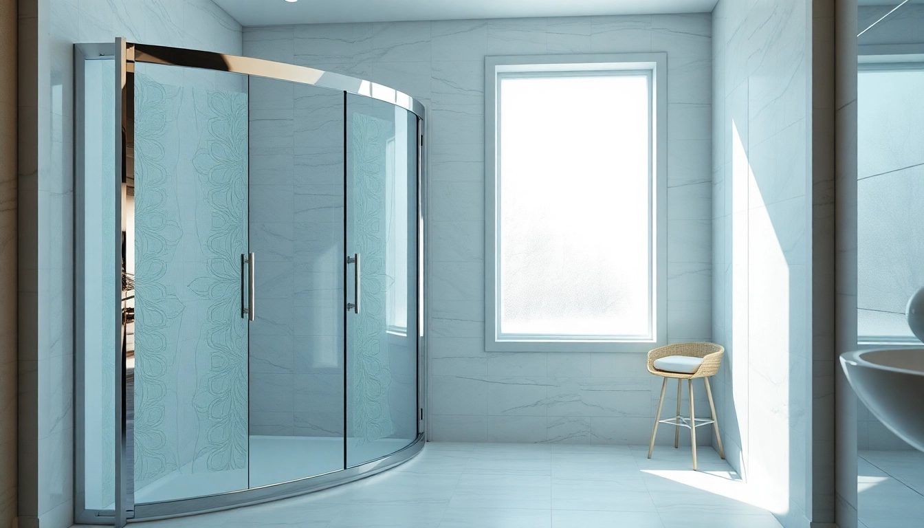 Elegant shower doors UK enhancing a modern bathroom's aesthetic appeal.