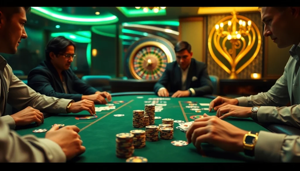 Experience high-stakes poker with MK8, showcasing luxury and excitement at the table.