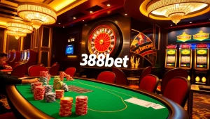 Experience the excitement of gambling at 388bet with vibrant poker games and roulette.