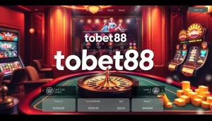 Experience the excitement of online betting at trang chủ tobet88 with vibrant casino visuals and gaming action.