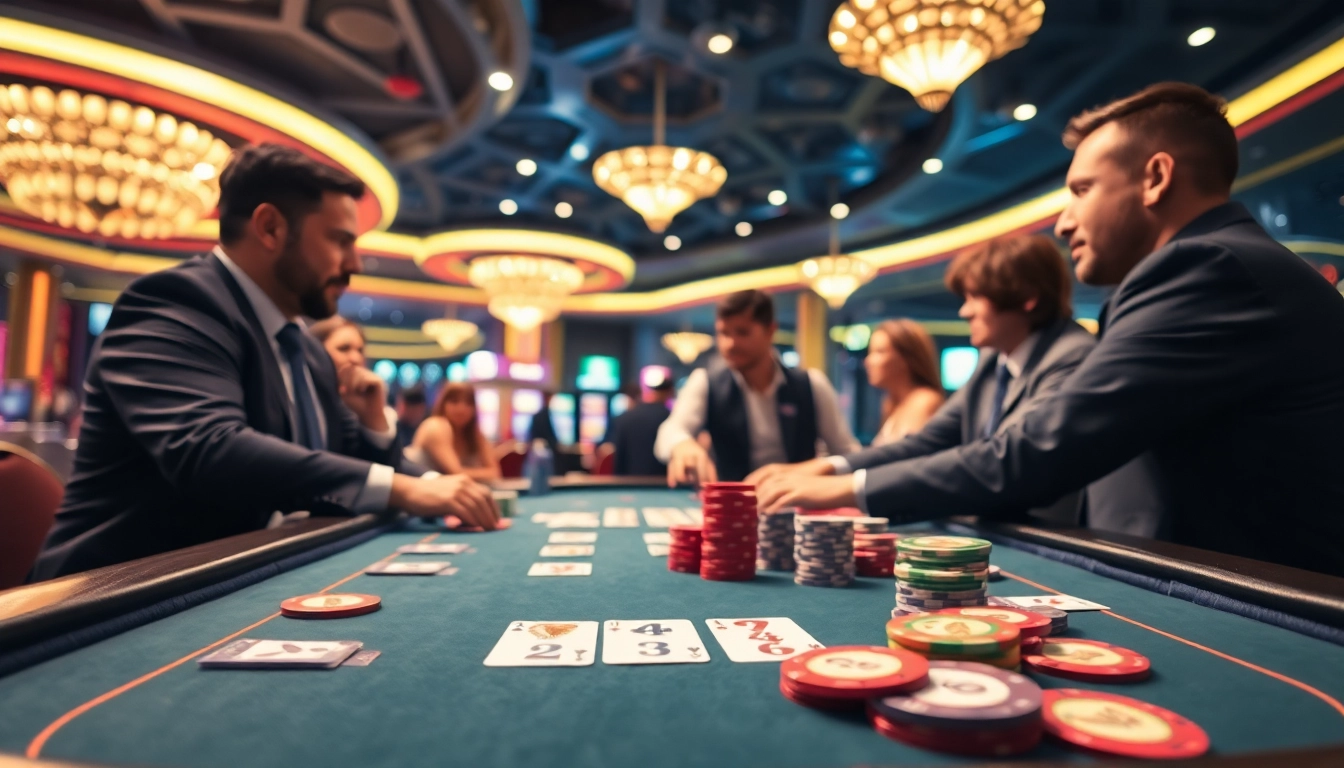 เล่นที่โต๊ะคาสิโน tiger24 ทางเข้า พร้อมชิปและไพ่สีสันสดใส