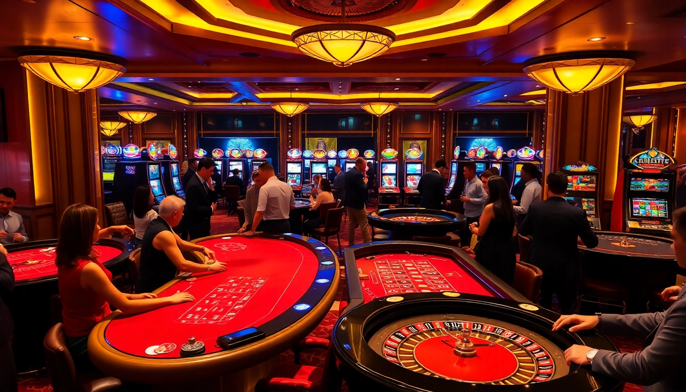 Experience the thrill of gaming at https://febet8.com with vibrant casino tables and professional dealers.