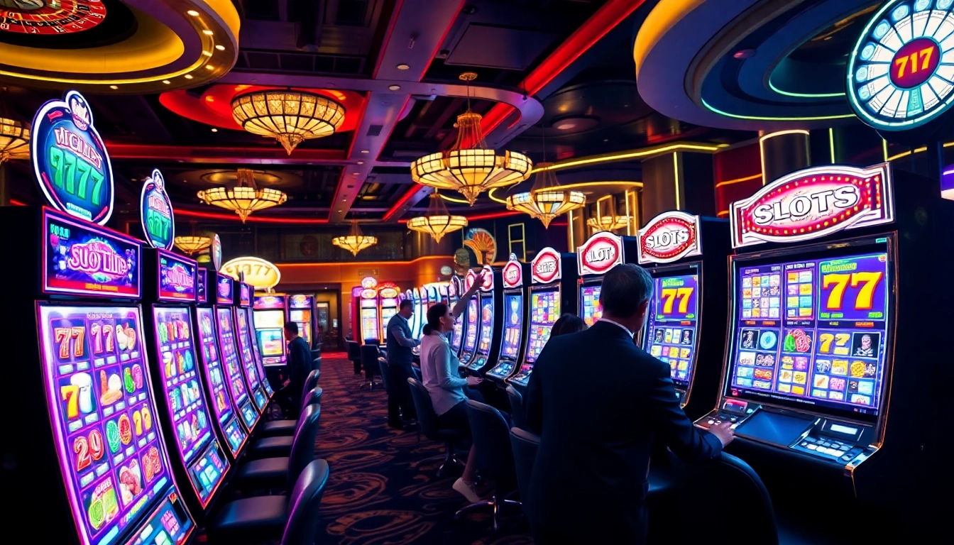 Experience thrilling gameplay at an idn slot 777 casino with vibrant machines and exciting jackpots.