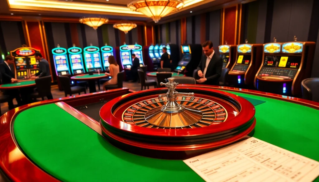 Engaging players at an elegant casino table showcasing Nhà cái QQ88's thrilling atmosphere.