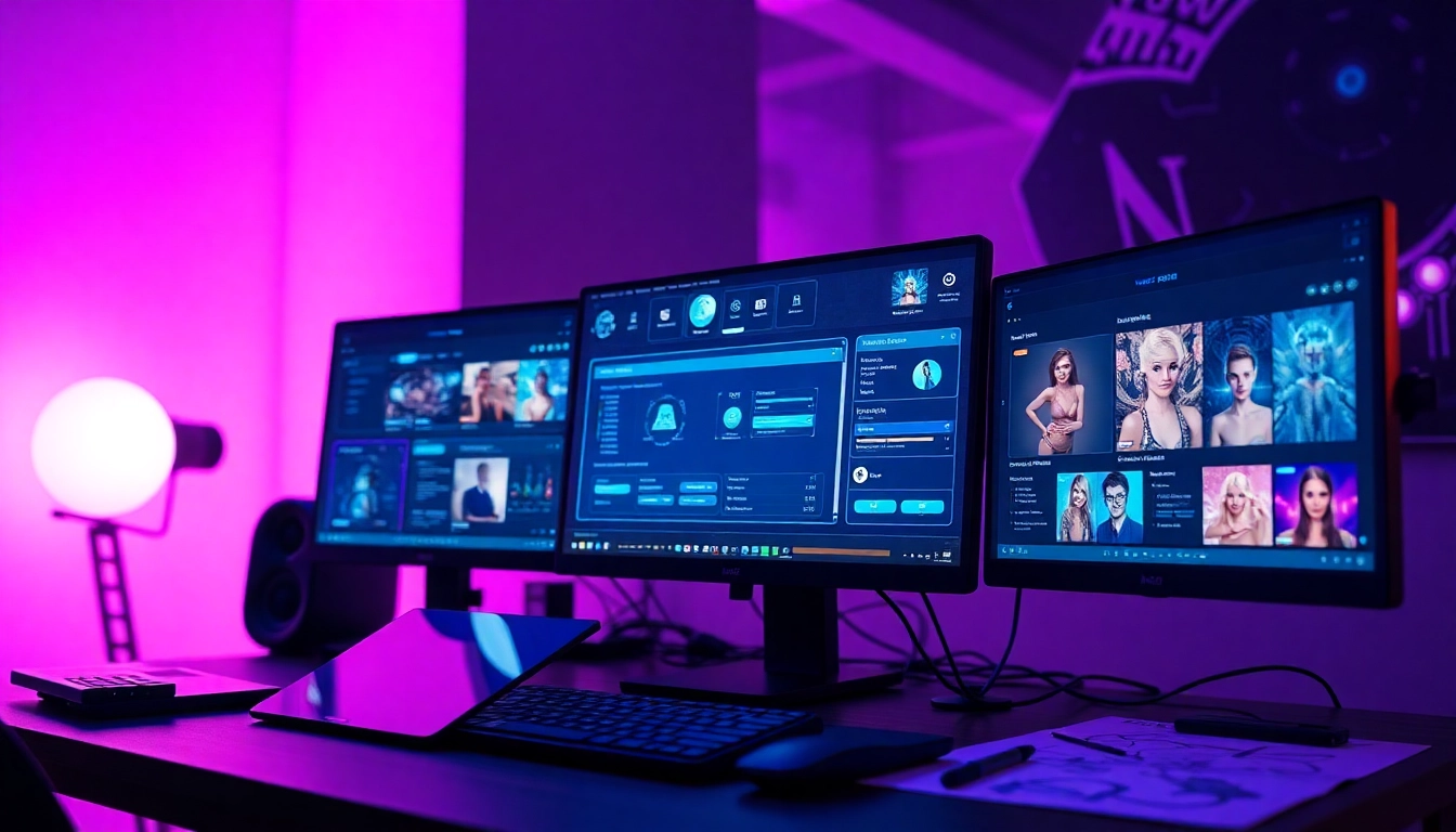 Exploring NSFW AI image generation tools in a modern digital workspace.