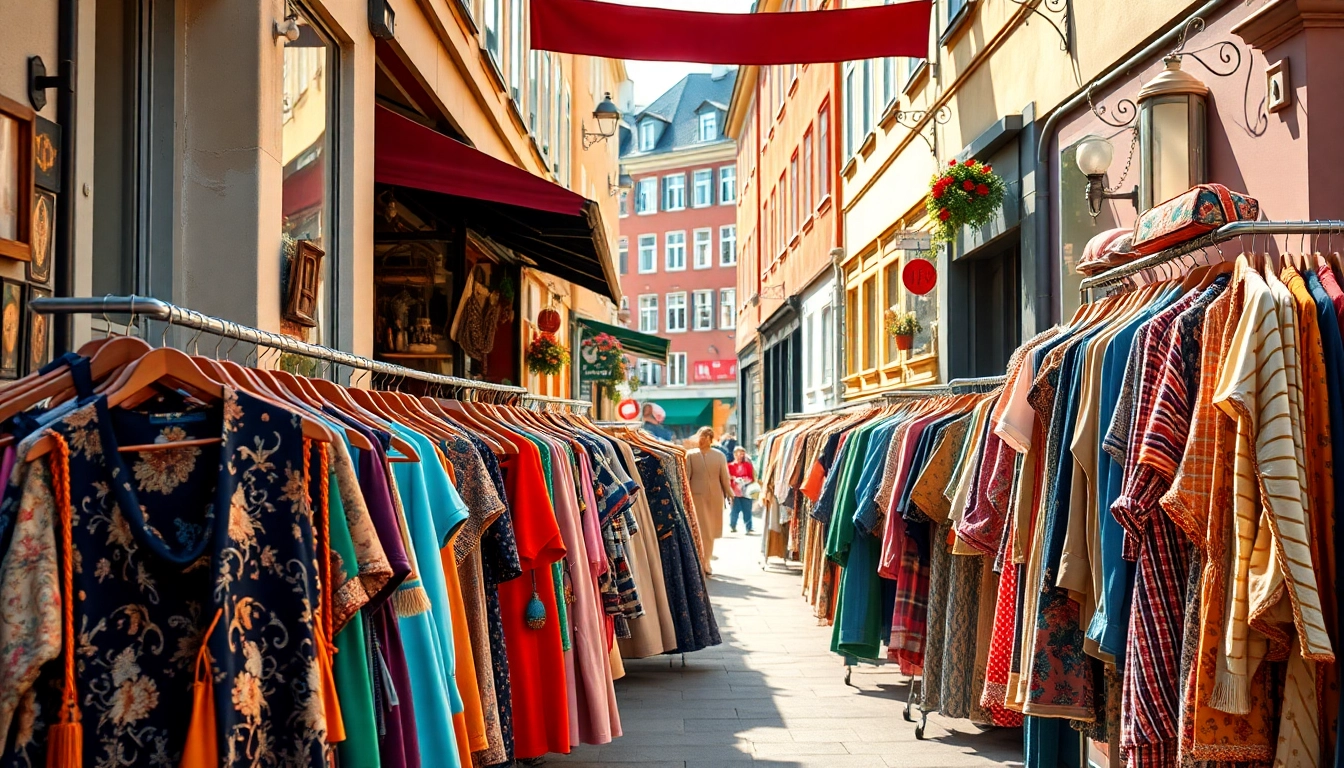 Discover the best vintage shops in Copenhagen with unique vintage clothing displays.
