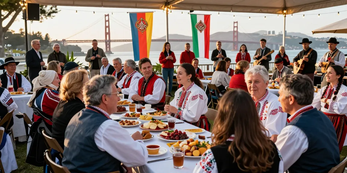 Community gathering at a Polish cultural event showcasing connections via https://www.sfpol.com/ in San Francisco.